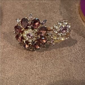 Kate Spade Trellis Blooms Double Ring